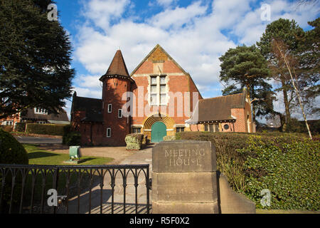 UK, England, West Midlands, Birmingham, Bournville, Quaker meeting house at Bournville Village Green Stock Photo