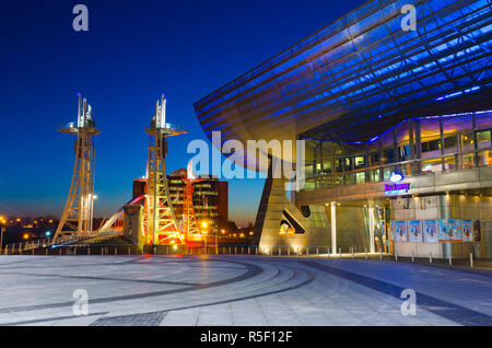 UK, England, Greater Manchester, Salford, Salford Quays, The Lowry Stock Photo