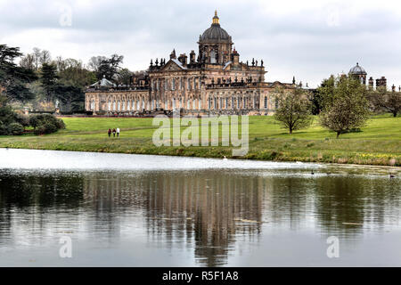 Great lake, Castle Howard, North Yorkshire, England, UK Stock Photo