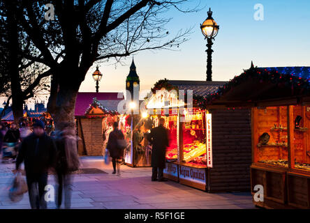 UK, England, London, The Southbank, Christmas Market Stock Photo
