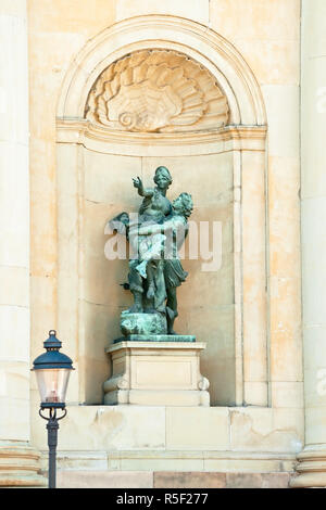 Statue in an alcove of the royal palace. Stockholm. Sweden. Stock Photo