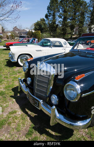 USA New York Southampton. Vintage sports cars for sale Stock