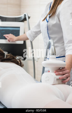 LPG, and body contouring treatment in clinic Stock Photo