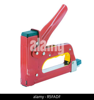 isolated staple gun tool or trigger tacker Stock Photo