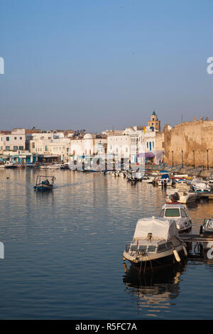 Tunisia, Northern Tunisia, Bizerte, Old Port, Kasbah Fort Stock Photo