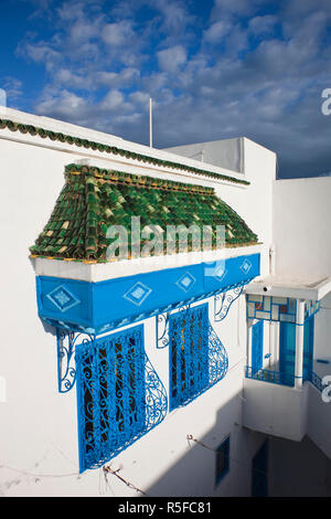 Tunisia, Sidi Bou Said, house detail Stock Photo
