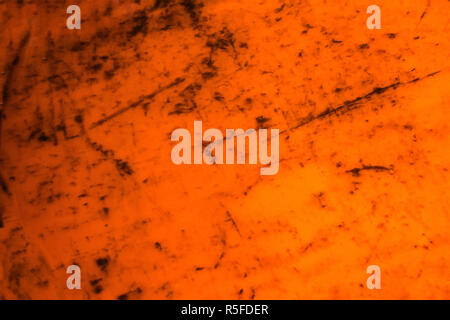 Orange pencil tip under the microscope Stock Photo