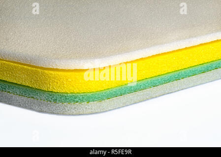 Foam, Polyethylene Multi Color Material Shockproof Closed Up Stock Photo