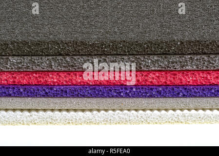 Polyethylene Foam Multi Colour and type Material Shockproof Closed Up Stock Photo