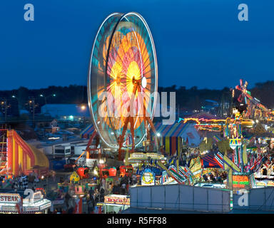 USA, Florida, Plant City, Strawberry Festival, Ferris Wheel Stock Photo