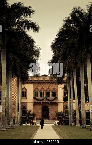 USA, Florida, Sarasota, Ringling Museum, Ca d'Zan, John Ringing Mansion Stock Photo