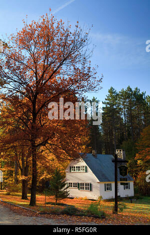 USA, New England, Vermont, Groton State Forest, Fall Foliage, Owl's ...