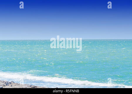 sea,ocean under blue sky Stock Photo