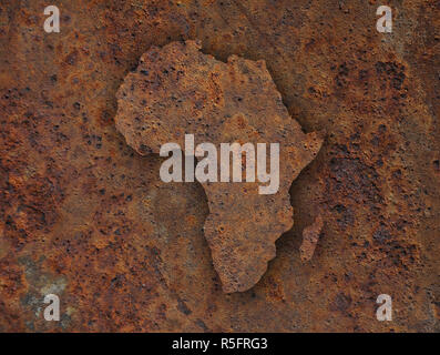 Map of the world on rusty metal Stock Photo - Alamy
