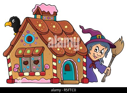 Gingerbread house theme image 2 Stock Photo