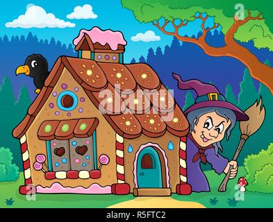 Gingerbread house theme image 3 Stock Photo