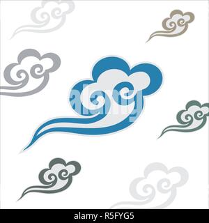 Vector Chinese cloud pattern Stock Vector