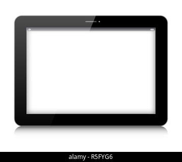 Vector digital tablet isolated on white background Stock Vector