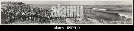 Winter bathing at Miami Beach, Miami, Florida, January 2, 1921 Stock Photo