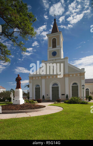 USA, Louisiana, Cajun Country, St. Martinville, St. Martin de Tours Church Stock Photo