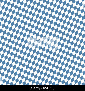 seamless blue white checkered oktoberfest background Stock Photo