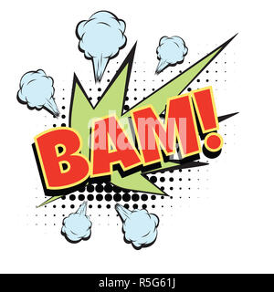 bam comic word Stock Photo