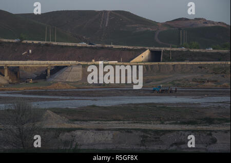 Rural life near Samarkand, Uzbekistan. Stock Photo