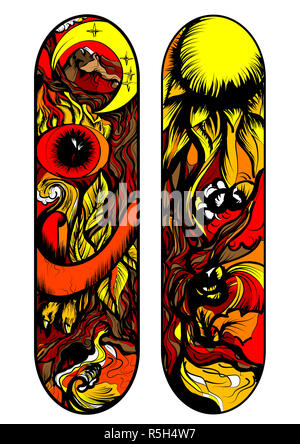 skateboard design Stock Photo