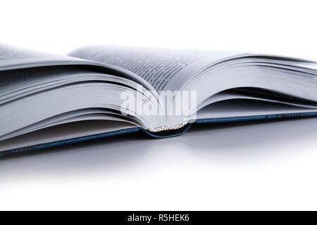 open book on white Stock Photo