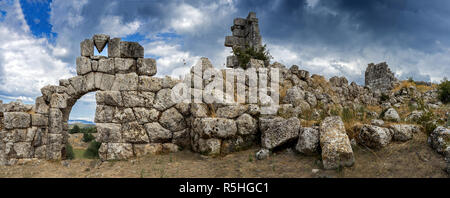 Ruins of the ancient city Oiniades, Greece, Europe Stock Photo