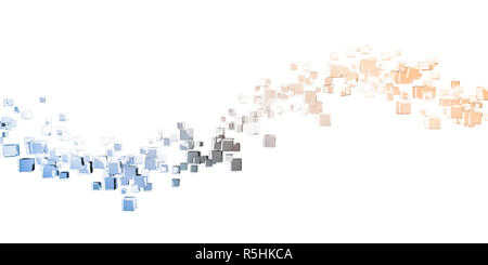 Colorful Abstract on White Stock Photo