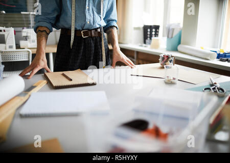 Tailor by workplace Stock Photo