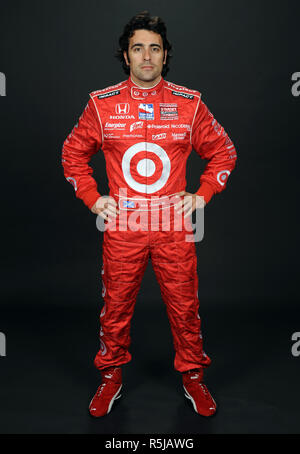 Dario Franchitti of Scotland participates in the Indy Racing League media day at Homestead-Miami Speedway in Homestead, Florida on February 24, 2009. Stock Photo