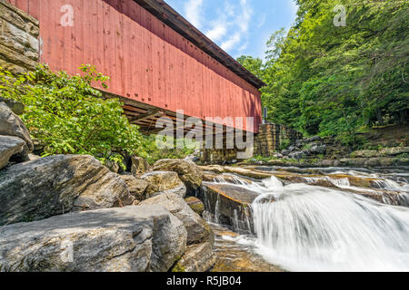 PA Country Roads - Pack Saddle / Doc Miller Covered Bridge Over