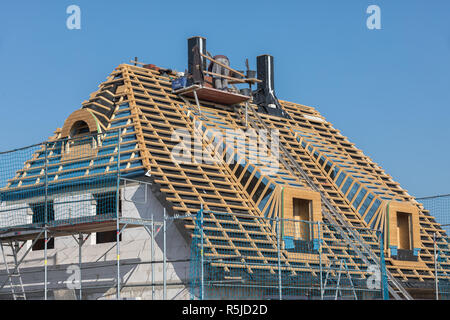 Roof Truss With Dormers Stock Photo Alamy