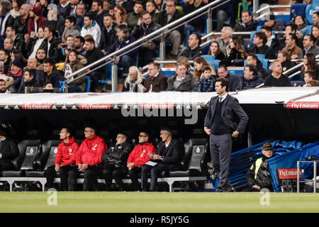 Coach of Real Madrid Santiago Solari during the match between Real ...