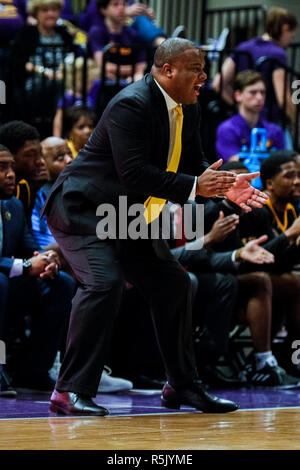 Grambling State coach Donte' Jackson gestures during the first half of ...