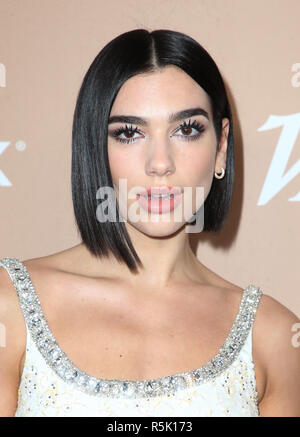 Los Angeles, California, USA. 1st Dec, 2018. Dua Lipa attends Variety's 2nd Annual Hitmakers Brunch held at The Sunset Tower Hotel. Credit: Faye Sadou/AdMedia/ZUMA Wire/Alamy Live News