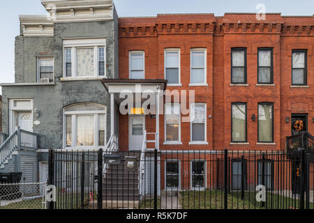 Residential building in the West Garfield Park neighborhood Stock Photo