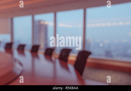 Blurred conference room for background Stock Photo
