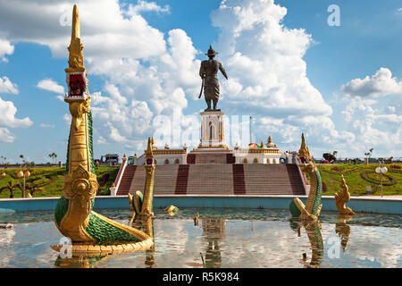 chao fa ngum statue in vientiane Stock Photo