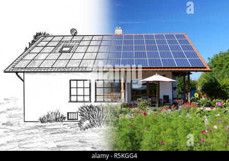 house construction,planning and implementation Stock Photo