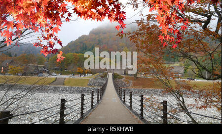 fall season of Historic Villages of Shirakawa-go and Gokayama, Japan Stock Photo