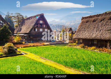 fall season of Historic Villages of Shirakawa-go and Gokayama, Japan Stock Photo