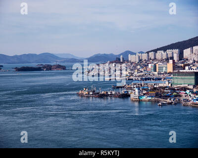 Port of Yeosu city. South Korea Stock Photo - Alamy