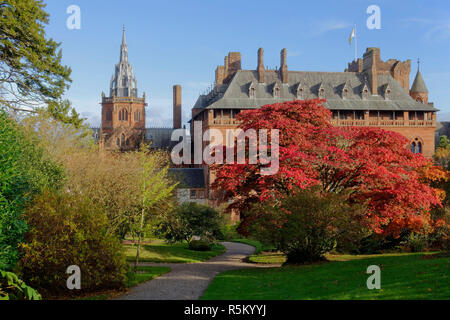 Mount Stuart, a Gothic Victorian mansion near Rothesay on the Isle of Bute, Argyll and Bute, Scotland, UK Stock Photo