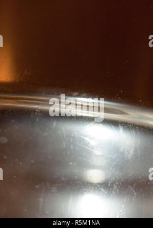 rim at side of drink macro detail and blur Stock Photo