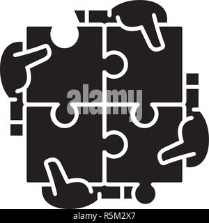 Partnership Cooperation Teamwork Business Banner Concept Stock Photo