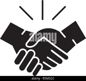 Arrangement black icon, vector sign on isolated background. Arrangement concept symbol, illustration  Stock Vector