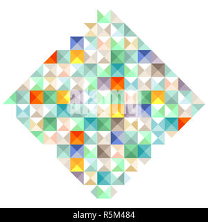 colorful block elements,illustration Stock Photo